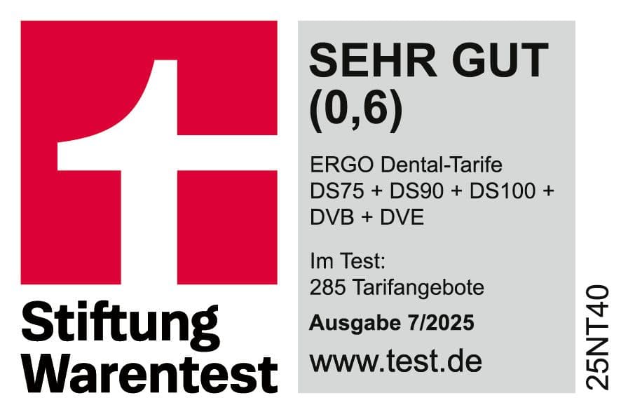 a red and white logo for a company called stiftung warentest