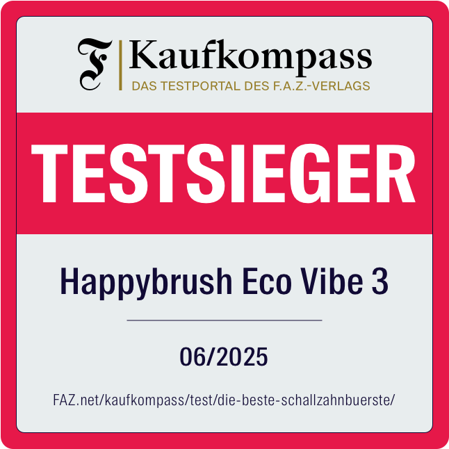 Kaufkompass Test Winner: Happybrush Eco Vibe 3 (06/2025)